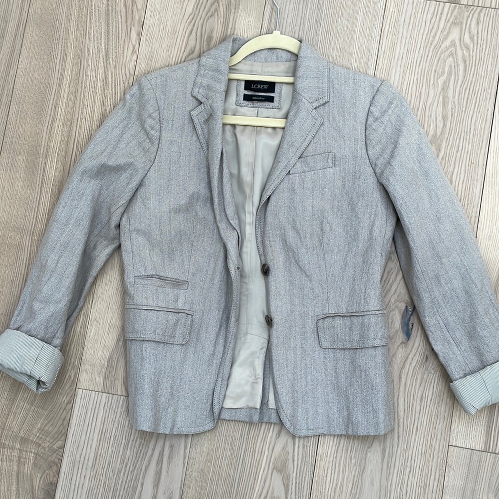NWOT Jcrew schoolboy blazer linen